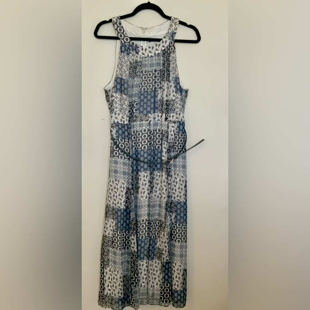 Tommy Hilfiger blue, white and black dress